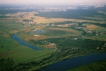 Jezioro Gra i Stawy Krubiskie, w dole wstga Narwi - fot.