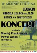 VIII Festiwal Muzyczny W Krainie Chopina - koncert  w Leoncinie 