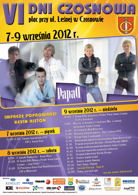plakat zapowiadajcy dni czosnowa 